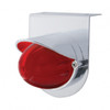 Stainless Light Bracket With 9 LED Dual Function Watermelon GloLight & Visor - Red LED/Red Lens