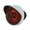 SS Front Air Cleaner Bracket With 22X 3 Amber LED Mini Lights & Visors For Peterbilt-Amber Lens
