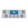 SS Rear Center Panel With 4X 12 LED 4" Reflector Light & 3X 13 LED 2-1/2" Light & Visor -Red LED/Clear Lens SS Rear Center Panel With 4X 12 LED 4" Reflector Light & 3X 13 LED 2-1/2" Light & Visor -Red LED/Clear Lens