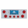 CR Rear Center Panel With 4X 10 LED 4" Lights & 3X 13 LED 2-1/2" Lights & Bezel -Red LED & Lens