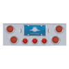 CR Rear Center Panel With 4X 12 LED 4" Reflector Lights & 3X 13 LED 2-1/2" Beehive Lights -Red LED & Lens CR Rear Center Panel With 4X 12 LED 4" Reflector Lights & 3X 13 LED 2-1/2" Beehive Lights -Red LED & Lens