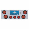 CR Rear Center Panel With 4X LED 4" Reflector Lights & 3X LED 2-1/2" Beehive Lights & Bezel -Red LED & Lens CR Rear Center Panel With 4X LED 4" Reflector Lights & 3X LED 2-1/2" Beehive Lights & Bezel -Red LED & Lens
