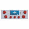 CR Rear Center Panel With 4X 7 LED 4" Reflector Light & 3X 13 LED 2-1/2" Light & Visor-Red LED & Lens CR Rear Center Panel With 4X 7 LED 4" Reflector Light & 3X 13 LED 2-1/2" Light & Visor-Red LED & Lens