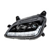 "Blackout" Projection Headlight With LED Sequential Turn & DRL For 2012-2021 Peterbilt 579- Driver