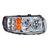 High Power 10 LED Chrome Headlight With 6 LED Turn & 100 LED Halo For 2008-2022 Peterbilt 389- Passenger