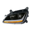 "Blackout" Projection Headlight With LED Position & Signal For 2012-2021 Peterbilt 579- Driver