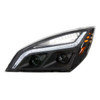 "Blackout" LED Projection Headlight With LED Position Light For 2018-2022 Freightliner Cascadia - Driver