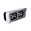 10 High Power LED "Blackout" Projection Headlight With LED Turn Signal & Position Light Bar - Passenger