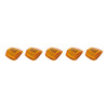 17 LED Reflector Square Cab Light - Amber LED/Amber Lens (5 Pack)