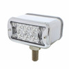 10 LED Dual Function T Mount Reflector Double Face Light With Bezel - Amber & Red LED/Clear Lens