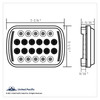 ULTRALIT - 22 High Power LED Rectangular Light With LED Position Light Bars