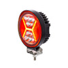 4.5" 24 High Power LED Work Light With "X" Red Light Guide