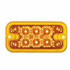10 LED Dual Function Reflector Rectangular Light - Amber LED/Amber Lens (Bulk)