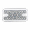 10 LED Dual Function Reflector Rectangular Light - Amber LED/Clear Lens (Bulk)
