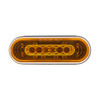 22 LED 6" Oval Abyss Light (Turn Signal) - Amber LED/Amber Lens