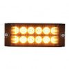 12 High Power LED Low Profile Warning Lighthead - Amber LED
