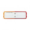 6 LED Rectangular Fender Mount Light (Clearance/Marker) With Amber & Red Lens (Bulk)