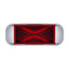 4 LED Saber Rectangular Marker Light With Red Lens