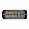 12 High Power LED Super Thin Warning Light - Amber LED & White LED (Bulk)