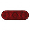 7 LED Oval Light (Stop, Turn & Tail) - Red LED/Red Lens