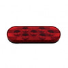 7 LED Oval Light Kit (Stop, Turn & Tail) - Red LED/Red Lens