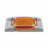 16 LED Reflector Light (Clearance/Marker) With Chrome Bezel - Amber LED/Amber Lens