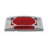 16 LED Reflector Light (Clearance/Marker) With Chrome Bezel - Red LED/Red Lens