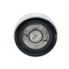 3 High Power LED 1" Light (Clearance/Marker) With Visor - Blue LED/Clear Lens
