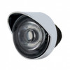 3 High Power LED 1" Light (Clearance/Marker) With Visor - Blue LED/Clear Lens