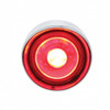 3 High Power LED 1" Light (Clearance/Marker) With Visor - Red LED/Clear Lens
