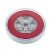 18 LED 4" Round GloLight (Stop, Turn & Tail) - Red LED/Red Lens (Card)