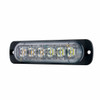 6 High Power LED Super Thin Directional Warning Light - Amber & White LED (Bulk)