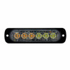 6 High Power LED Super Thin Directional Warning Light - Amber & White LED (Bulk)