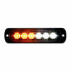 6 High Power LED Super Thin Directional Warning Light - Amber & White LED (Bulk)