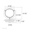 21 LED 4" Flange Mount GloLight (Turn Signal) - Amber LED/Amber Lens