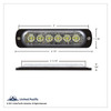 6 High Power LED Super Thin Directional Warning Light - White LED (Bulk)