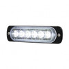 6 High Power LED Super Thin Directional Warning Light - White LED (Bulk)