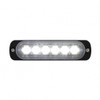6 High Power LED Super Thin Directional Warning Light - White LED (Bulk)