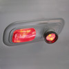 Rectangular Dome Light Lens For 2006+ Peterbilt - Red