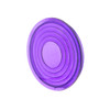 Round Map Light Lens For 2006+ Peterbilt - Purple