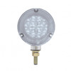 54 LED Single Stud Double Face GloLight (Turn Signal) - Amber & Red LED/Clear Lens