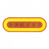 22 LED 6" Oval GloLight Bar Kit (Turn Signal) - Amber LED/Amber Lens (Each)