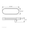 22 LED 6" Oval GloLight (Turn Signal) - Amber LED/Clear Lens