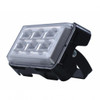 6 High Power LED Rectangular Warning Light With Bracket - Red LED (Bulk)