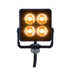 4 High Power LED Square Warning Lighthead - Amber LED (Bulk)