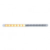 14 LED 12" Auxiliary Warning Light Bar Only - Amber LED/Clear Lens (Bulk)