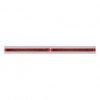 Chrome Top Mud Flap Plate With Two 19 LED 12" Reflector Light Bars - Red LED/Red Lens