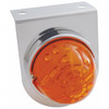 Stainless Light Bracket With 17 LED Watermelon Light - Amber LED/Dark Amber Lens