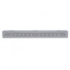 Stainless Light Bracket With 14 LED 12" Sequential Light Bar (Left to Right) - Amber LED/Clear Lens