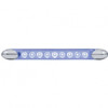9 High Power LED 9 5/8" Auxiliary/Utility Light Bar - Blue LED/Clear Lens (Bulk)